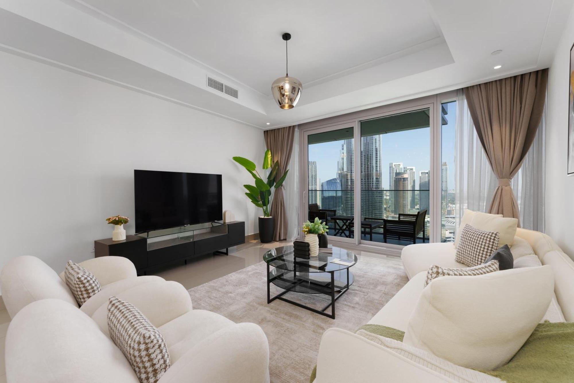 Maison Privee - Ultimate Living With Front-Row Views Of Burj Khalifa & Dubai Fountains Luaran gambar